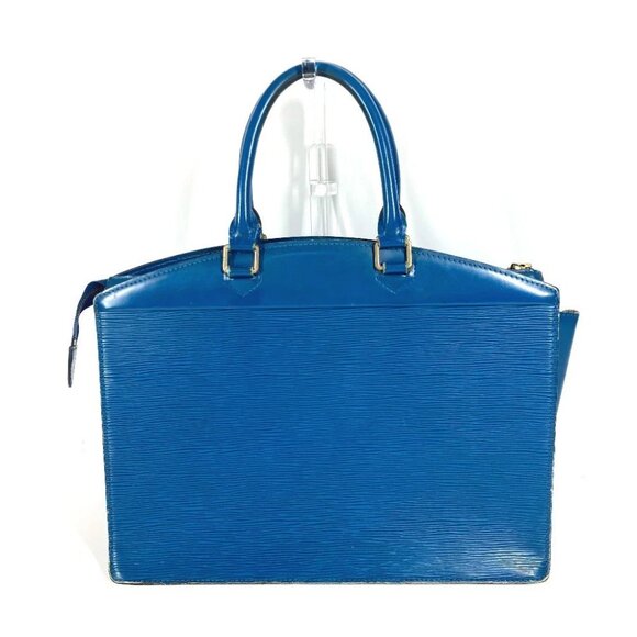 LOUIS VUITTON M48185 Epi Riviera Bag Shoulder Bag Tote Bag Leather Toledo Blue - Picture 12 of 15